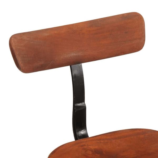 vidaXL Barstoler 2 stk 49x43x79 cm heltre mango