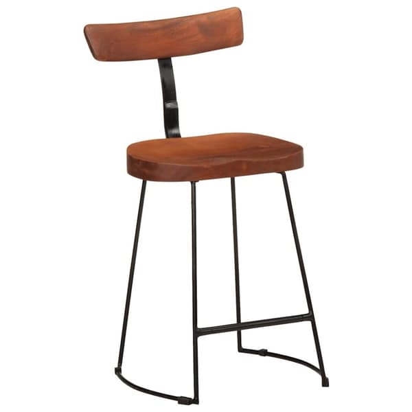 vidaXL Barstoler 2 stk 49x43x79 cm heltre mango