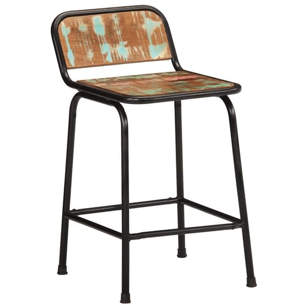 vidaXL Barstolar 4 st 46x35,5x70 cm massivt trä återvunnet