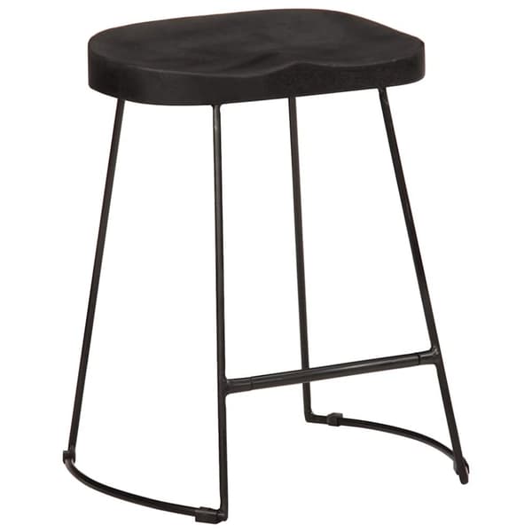 vidaXL Barkrakker 2 stk sort 46x38x52 cm heltre mango
