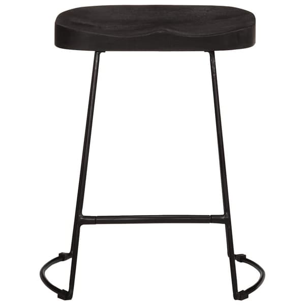 vidaXL Barkrakker 2 stk sort 46x38x52 cm heltre mango