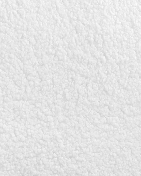 Sæt med 2 barstole Off-White Boucle Teddy Fabric Polstret med arme Ryglæn Sorte metalben