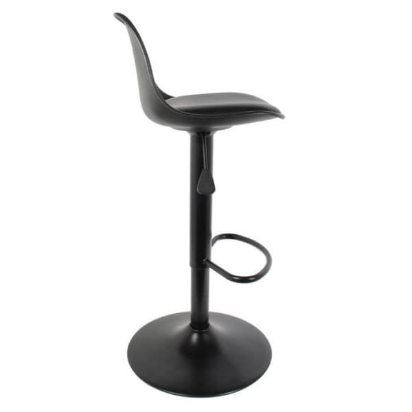 Set med 2 Barstolar - PARIS PRIX - Isak 104cm Svart - Justerbar höjd - Bekväm stoppad sits