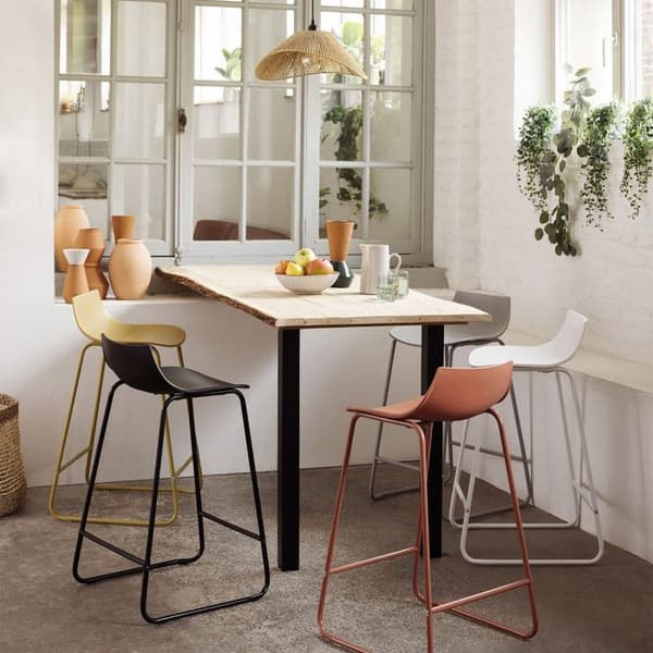 Förpackning med 4 Barstolar "Otac" 82cm Svart