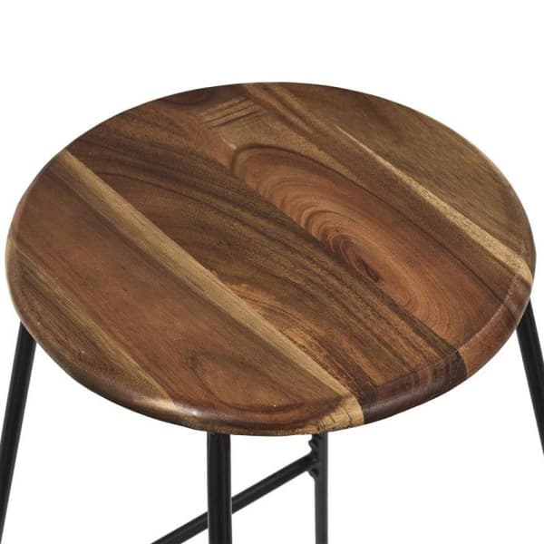 Barstol - Akaciatree - 70cm - Trä och Metall - Modern Stil