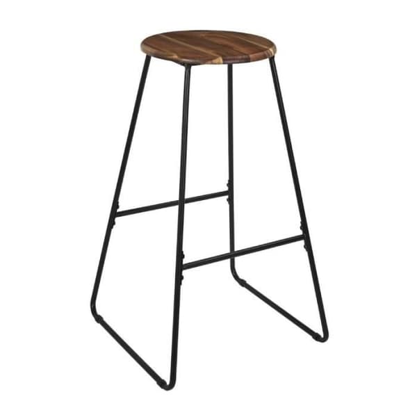Barstol - Akaciatree - 70cm - Trä och Metall - Modern Stil