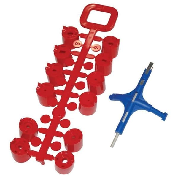 Irrigationsturbin - AQUA CONTROL - Paket med 5 - Färg Svart - Höjd 18.7 cm - Diameter 10.5 cm
