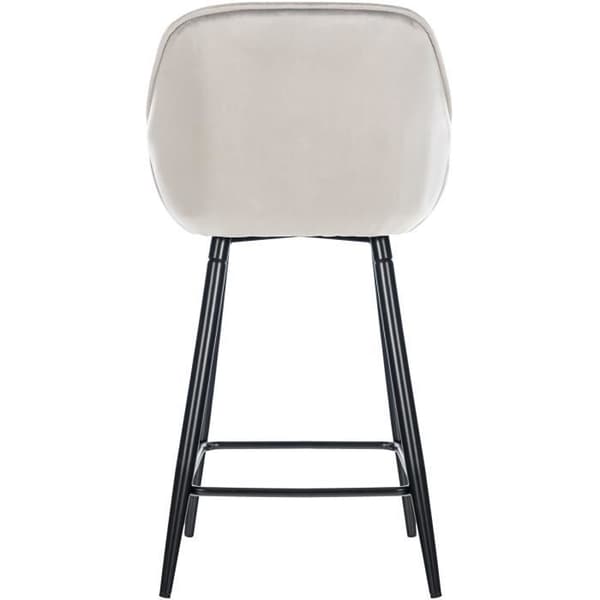 Gibson Bar Pall - CLP - Grey-Velvet - Metallben och fotstöd - Vuxen - 150 kg