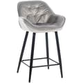 Miniatyrbild 1 av 4: Gibson Bar Pall - CLP - Grey-Velvet - Metallben och fotstöd - Vuxen - 150 kg