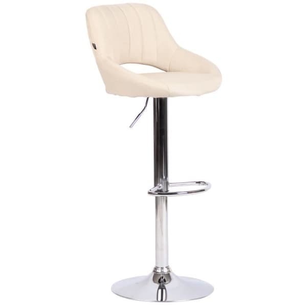 Barstol - CLP - Milet - Tyg - Justerbar i höjdled - Cream