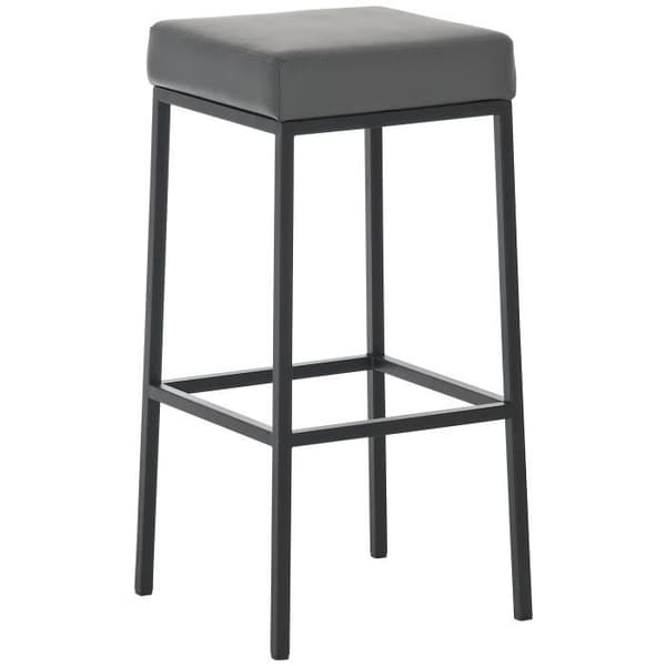 Barstolar - CLP - Montreal - Grå konstläder - Paket med 2 - Höjd 80 cm
