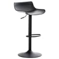Miniatyrbild 2 av 4: Barstolar - Aveiro - Set om 4 - Svart plast - Justerbara - 360° roterande