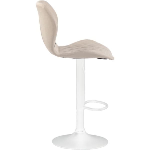 Barstolar - CLP - Set om 2 - Höjdjusterbara - Tyg - Beige