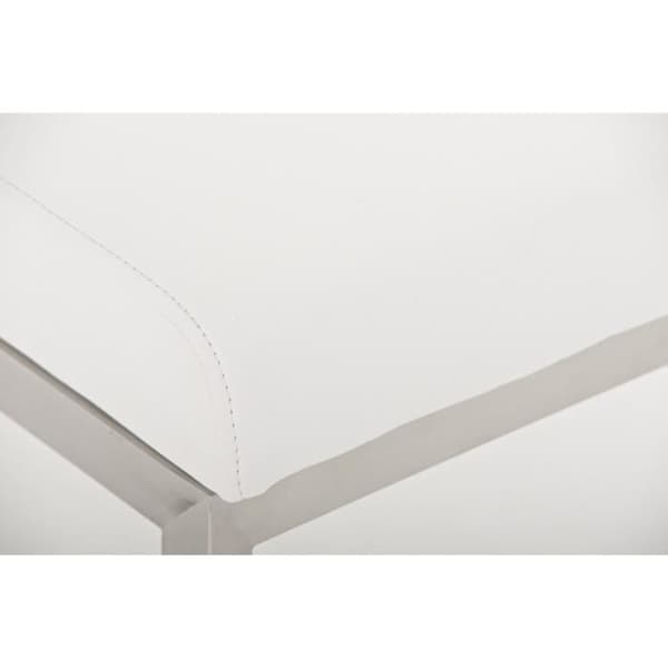 Set med 2 Paros barstolar i konstläder - CLP - Vit - Modernt - Design - Kök