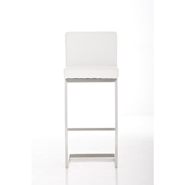 Set med 2 Paros barstolar i konstläder - CLP - Vit - Modernt - Design - Kök