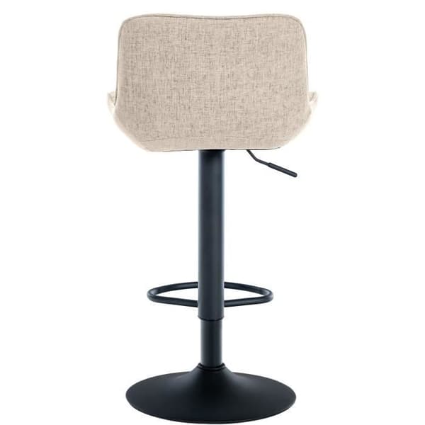 Minosa Barpall med metallstruktur Justerbar höjdled, taupe-tyg