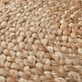 Miniatyrbillede 8 af 8: Håndlavet puf Banno elipse i jute, rund, boho-stil - beige