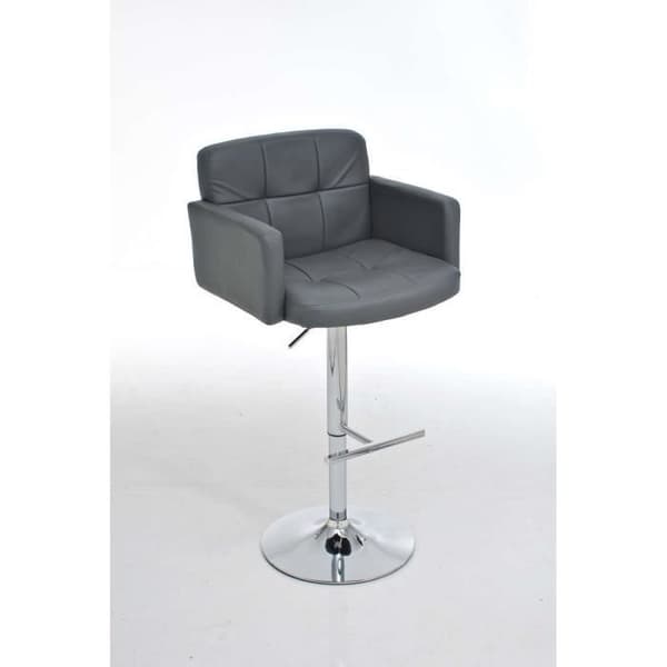 Barstol - CLP - LOS ANGELES - PU - Justerbar 64-85 cm - 360° roterande - Armstöd