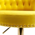 Miniatyrbild 3 av 4: Barstolar - Ej specificerad - 2PC-SET - Gul - Höjdjusterbar - 360° vridbar