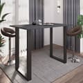 Miniatyrbillede 3 af 4: Xona barbord 140x80 antracit, sort.
