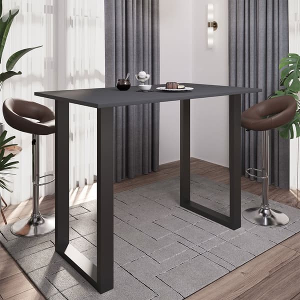 Xona barbord 140x80 antracit, sort.