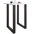 Miniatyrbillede 2 af 4: Xona barbord 80x80 hvid, sort.