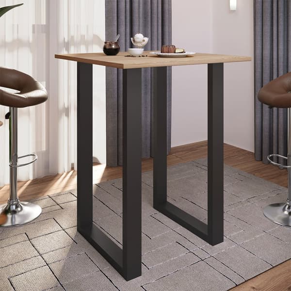 Xona barbord 80x80 eg dekor, sort.