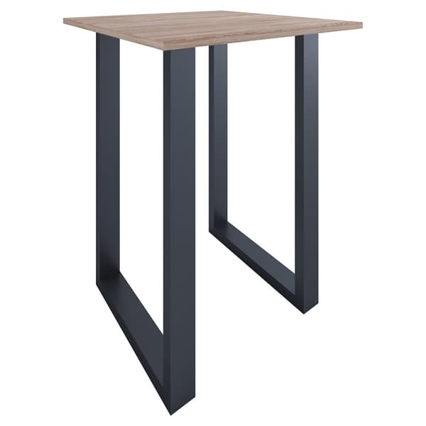 Xona barbord 80x80 eg dekor, sort.