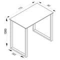 Miniatyrbillede 4 af 4: Xona barbord 110x80 antracit, sort.