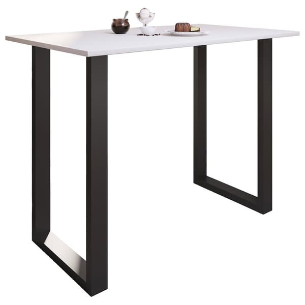 Xona barbord 140x80 vit, svart.