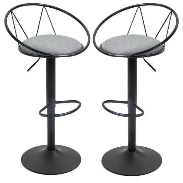 Rootz 2 -osainen asetuspalkin jakkarat - Korkeus säädettävät - kääntyvät istuimet - mukava muotoilu - 51 cm x 46 cm x 78-100 cm