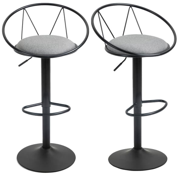 Rootz 2 -osainen asetuspalkin jakkarat - Korkeus säädettävät - kääntyvät istuimet - mukava muotoilu - 51 cm x 46 cm x 78-100 cm