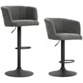 Miniatyrbillede 10 af 11: Rootz Barstole Sæt på 2 - Shell Back - Højdejusterbare stole - Komfortfodstøtte - 59 cm x 53 cm x 89-110cm