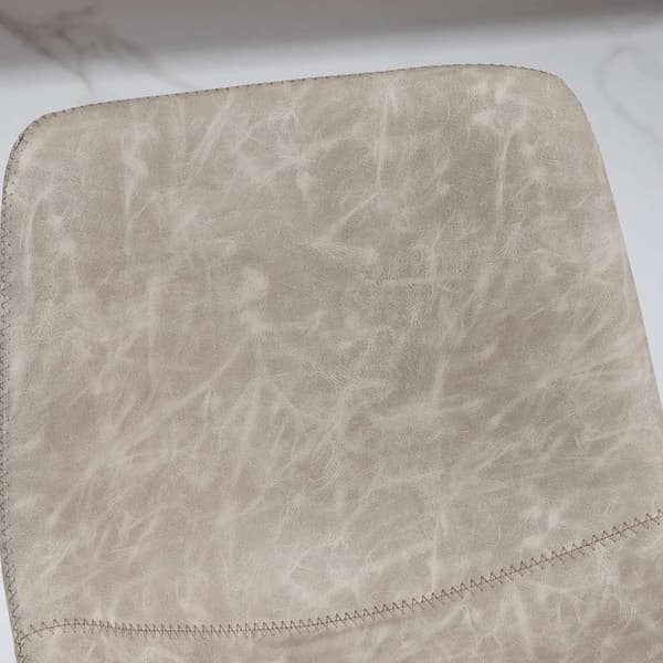 Rootz justerbar svängbar barstolar set - Retro kökpallar - faux läderstångar - Höjd justerbar - 42x47.5x90.5-111.5 cm brunsvart