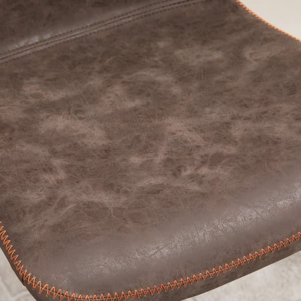 Rootz Sarja 2 vintage baarijakkaraa - Säädettävä korkeus - kääntövarsi - Jalantuote - Faux Nahka - 42 cm x 51 cm x 85-106 cm