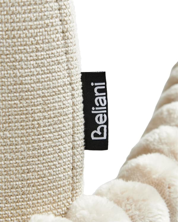 Sett med 2 Barstoler Lys Beige Stofftrekk med Fløyelsarmlener Retro Design