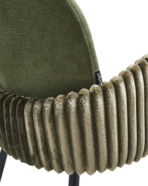 Barstole med Armlæn Grøn Sæt af 2 Høj Køkkenstole Retro Ryglæn Design Fodstøtte Counterstol til Barbord Stole til Køkkenø