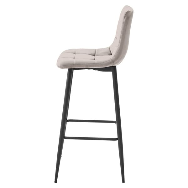 ARCETO pall - mörkbeige sammet / svarta ben x 2