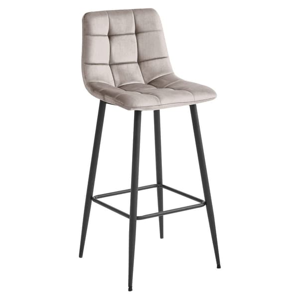 ARCETO pall - mörkbeige sammet / svarta ben x 2