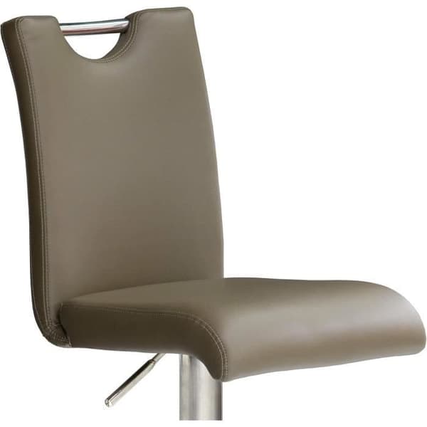 Barstol Robas Lund INOX borstad Cappuccino 50 x 42 x 116 cm