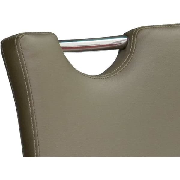 Barstol Robas Lund INOX borstad Cappuccino 50 x 42 x 116 cm