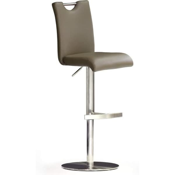 Barstol Robas Lund INOX borstad Cappuccino 50 x 42 x 116 cm