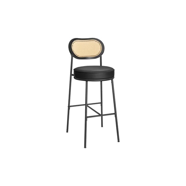 Barstol, VASAGLE LBC087B01, 48x46x92 cm, Sort