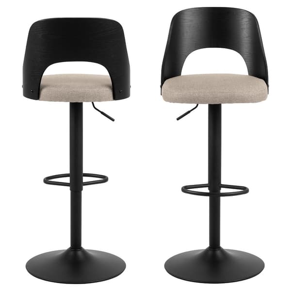 2 x Lucy barstol tyg brun.