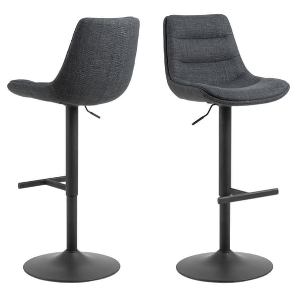 2 x Adisa barstol tyg grå.