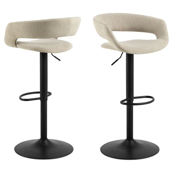2 x  Grace barstol stof brun.