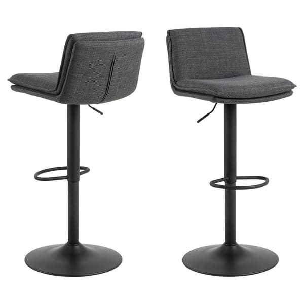 2 x Flynn barstol stoff grå.