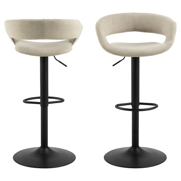 2 x Grace barstol stoff brun.