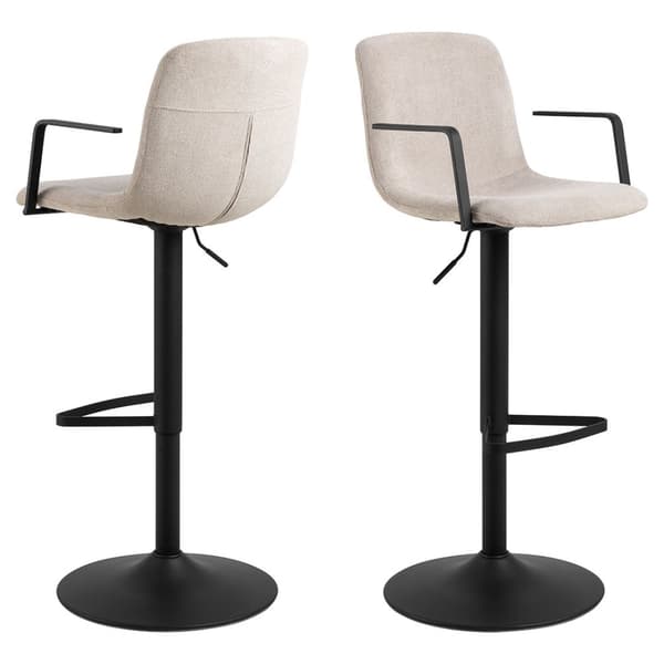 2 x Pablo barstol stoff beige.
