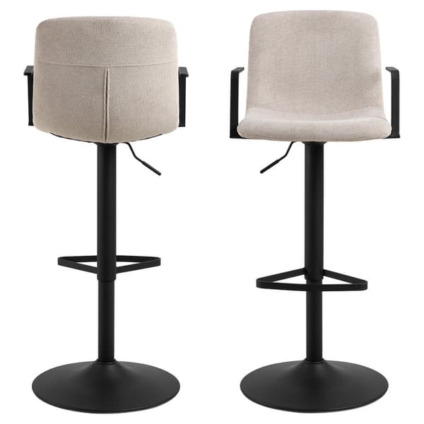 2 x Pablo barstol stoff beige.